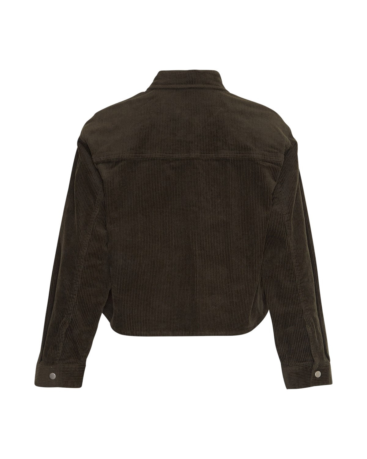 Moss Copenhagen MSCHArcelle Geggo Shirt Forest Night kort grøn jakke i fløjl