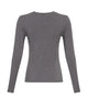 basic grå langærmet t-shirt MOSS Copenhagen MSCHBetrina O LS Top MGM
