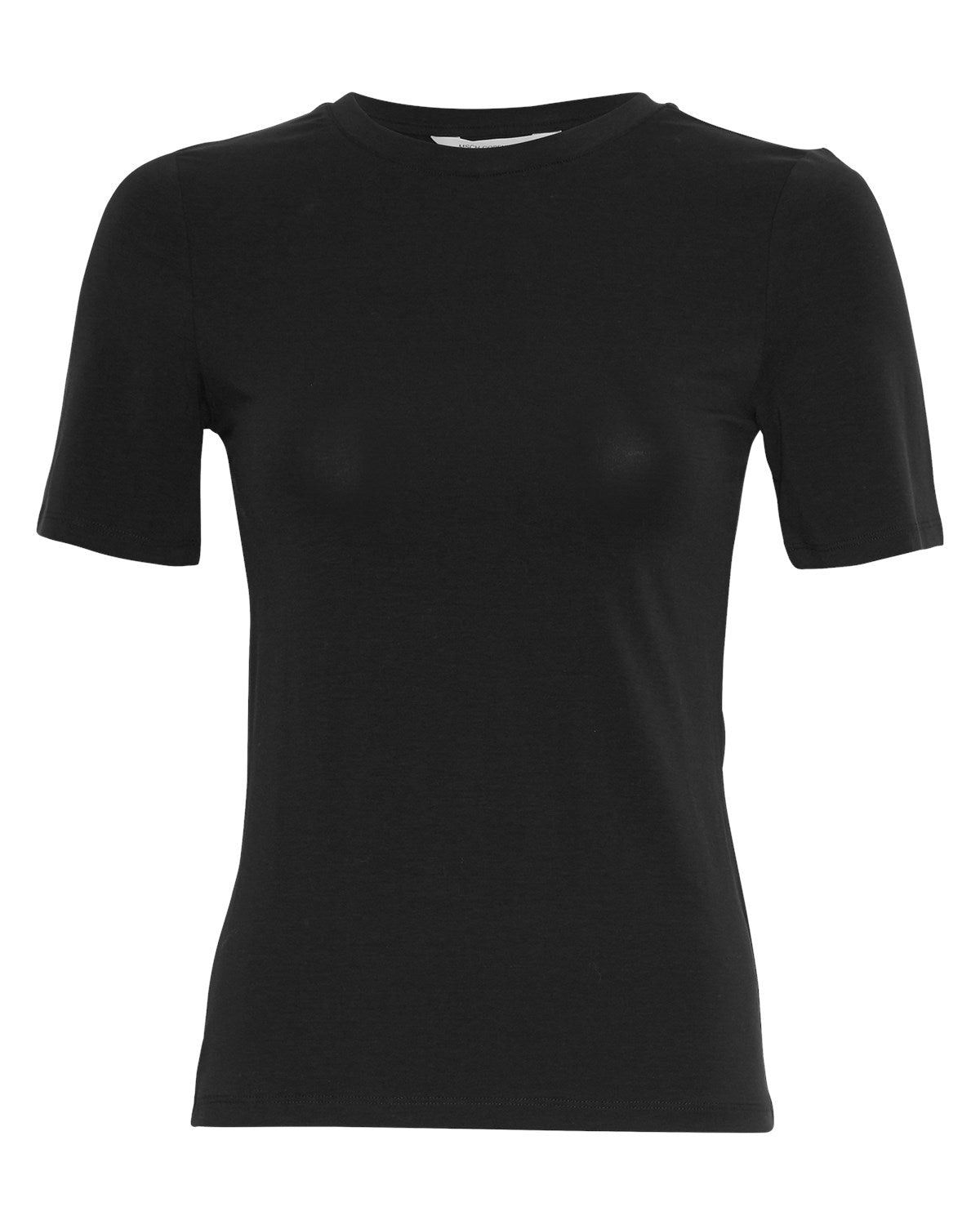 Basic kortærmet t-shirt med rund hals MOSS Copenhagen MSCHBetrina O SS Tee Black