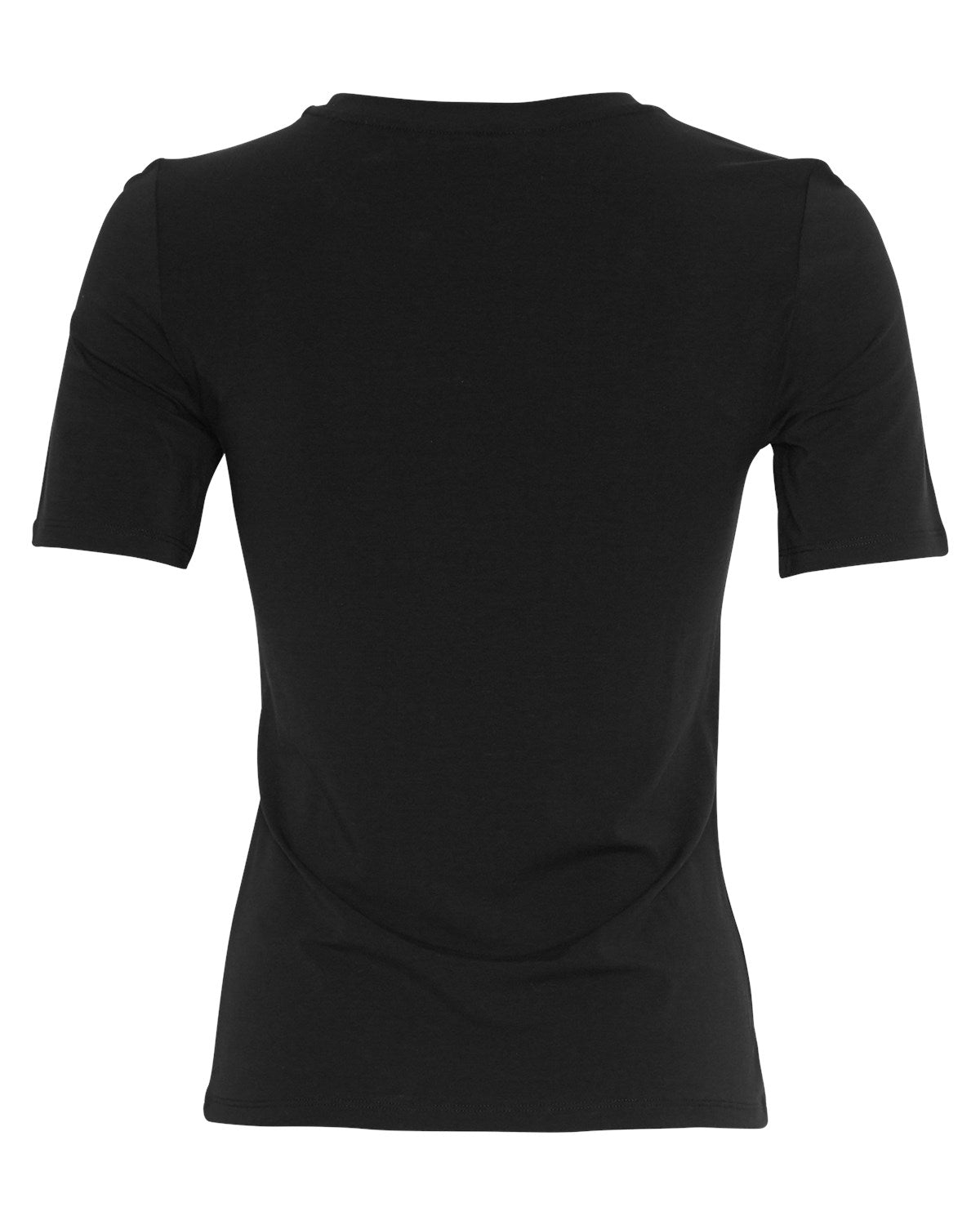 ryggen af Basic kortærmet t-shirt med rund hals MOSS Copenhagen MSCHBetrina O SS Tee Black