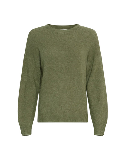 grøn strik MOSS Copenhagen MSCHFestina Hope Pullover