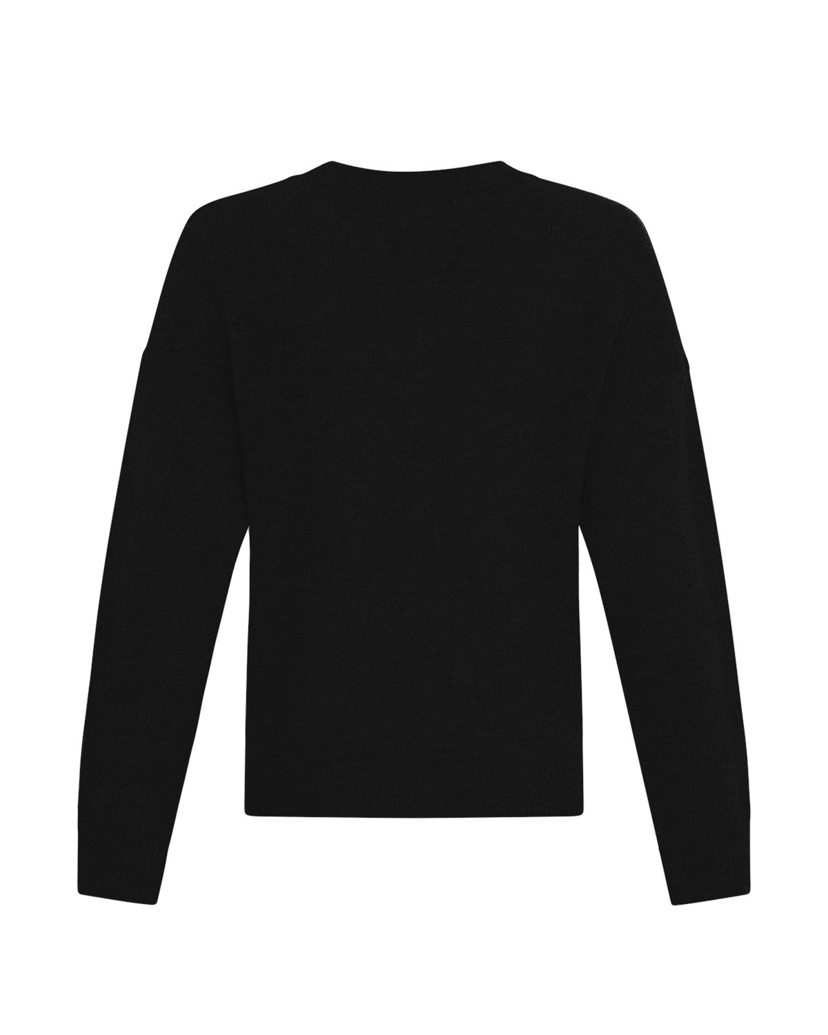 Moss Copenhagen MSCHFestina Hope Pullover Black sort strik med sænkede skuldre