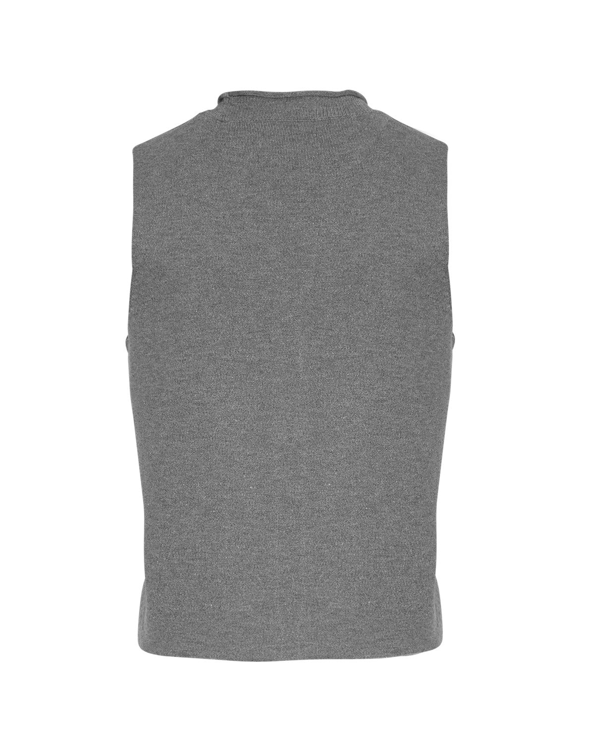 MSCHGinnette East Vest MGM finstrikket grå vest