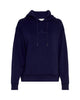 blå hættetrøje MOSS Copenhagen MSCHIma Q Icon Logo Hood Sweatshirt