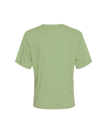 grøn t-shirt i lys nuance Moss Copenhagen MSCHMelea Icon Tee F Shade A Green