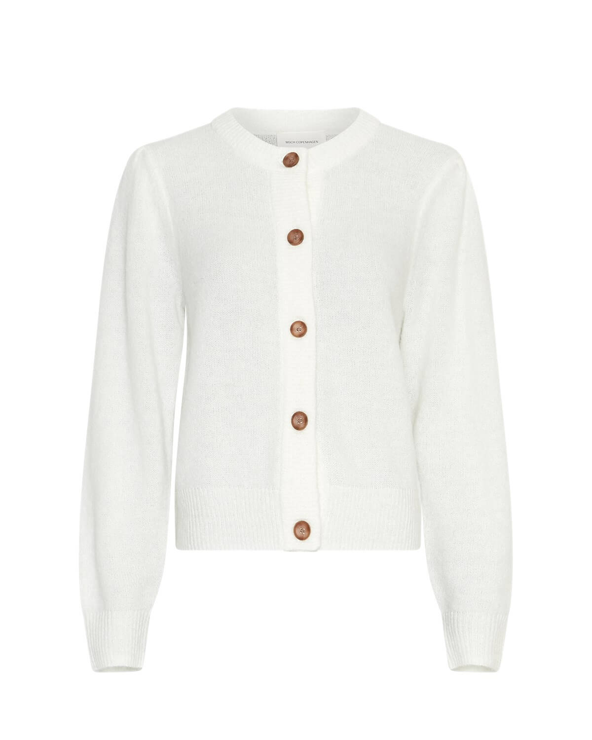 kort hvid cardigan MOSS Copenhagen MSCHMiabelle Hope Cardigan