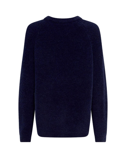ryggen af navyblå strik MOSS Copenhagen MSCHMiabelle Hope Pullover