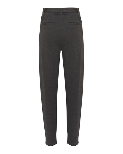 Moss Copenhagen MSCHPopye Pants DGM grå bukser med elastikbånd og bælte i taljen