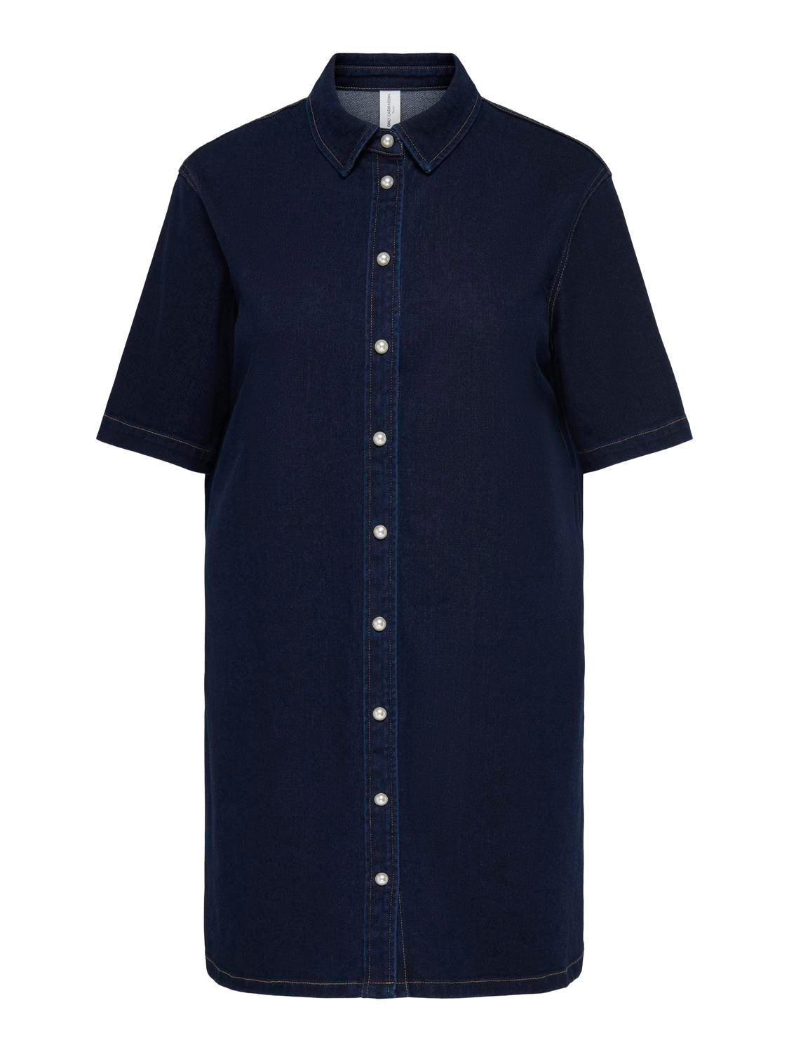 Only Carmakoma - Deline - Kort Kjole - Dark Blue Denim
