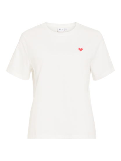 Vila - Vivora - T-shirt - Snow White