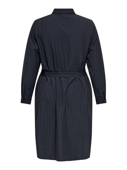 stribet skjortekjole ONLY Carmakoma CARKIMMI Shirt Dress Naval Academy stripes