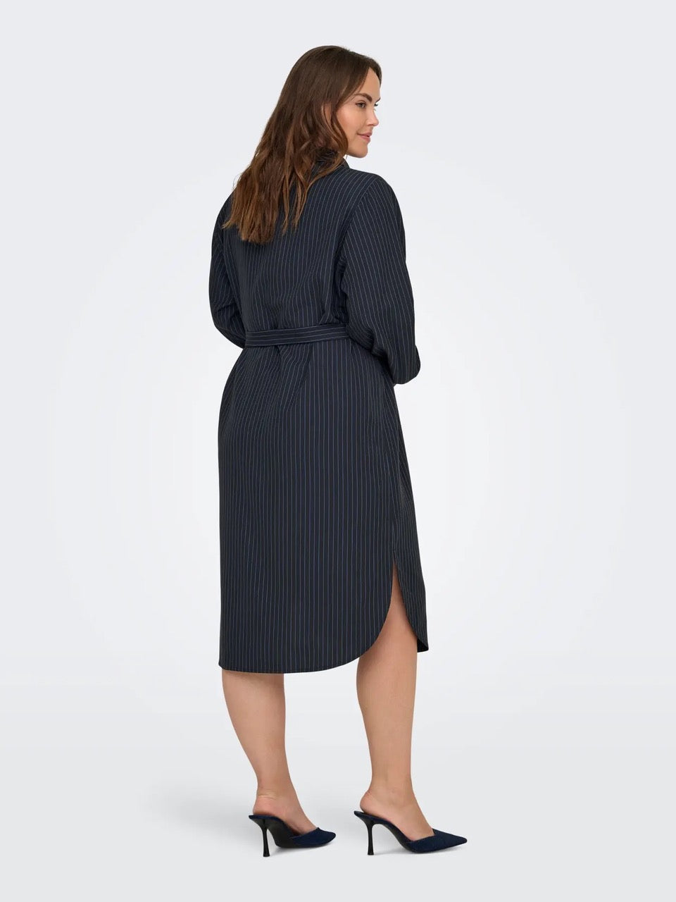 stribet skjortekjole ONLY Carmakoma CARKIMMI Shirt Dress Naval Academy stripes