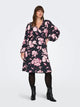 blomstret kjole ONLY Carmakoma CARLINKA Dress Black Floral