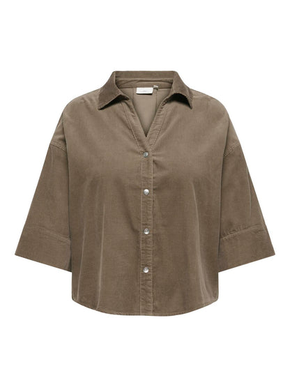 Only Carmakoma - Carnessa - Skjorte - Walnut