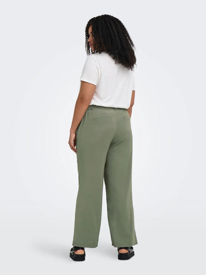 ONLY CARARIS LIFE HW STRAIGHT PANTS (Smokey Olive)