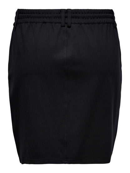 ONLY Carmakoma Black Short Skirt CARGOLDTRASH LIFE EASY SKIRT PNT