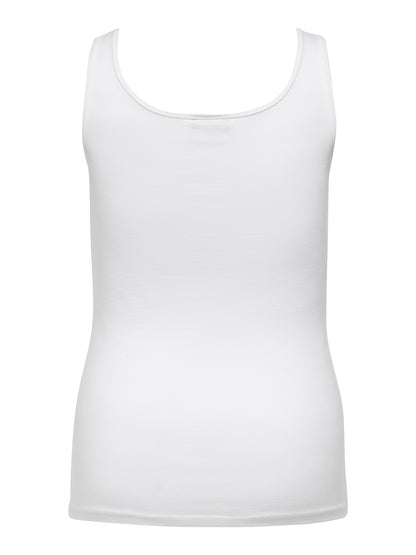 ONLY Carmakoma White Tank-Top CARTIME LIFE TANK TOP JRS