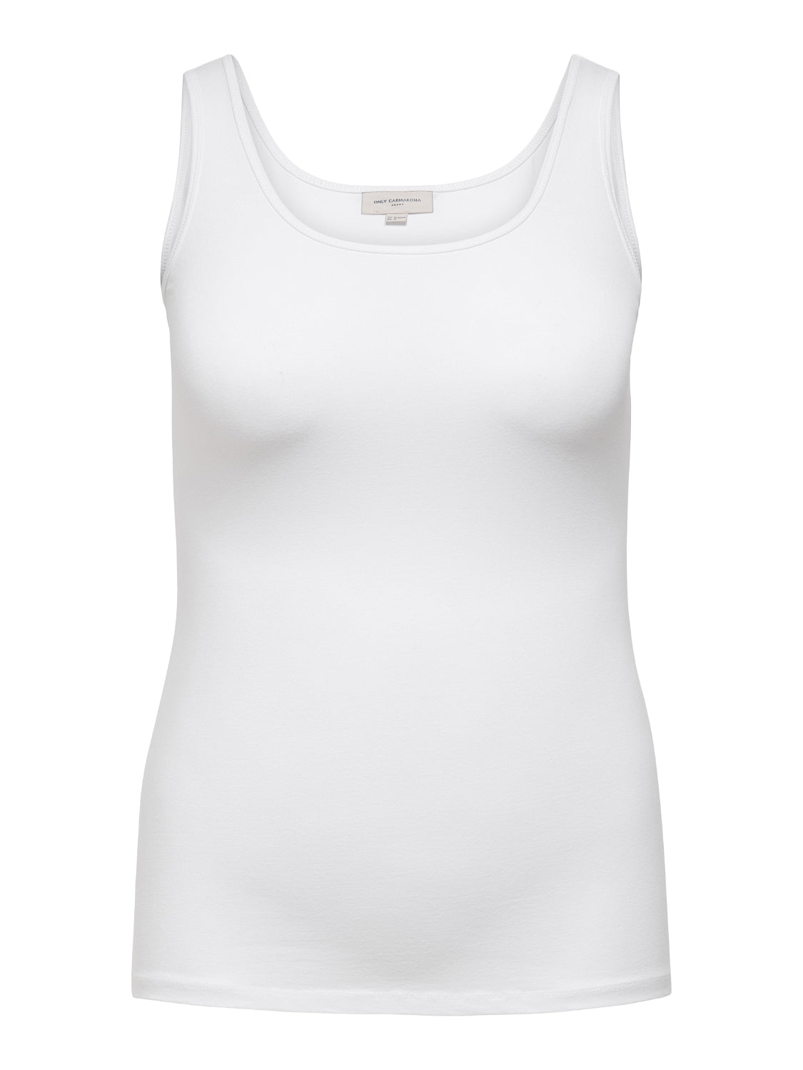 ONLY Carmakoma White Tank-Top CARTIME LIFE TANK TOP JRS