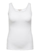 ONLY Carmakoma White Tank-Top CARTIME LIFE TANK TOP JRS