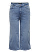 ONLY Carmakoma Medium Blue Denim Jeans CARADISON HW WIDE CROP DNM CROS351