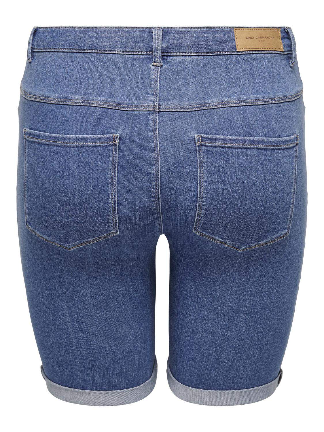 ONLY Carmakoma CARTHUNDER Long Shorts | Medium Blue Denim