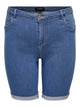 ONLY Carmakoma CARTHUNDER Long Shorts Medium Blue Denim
