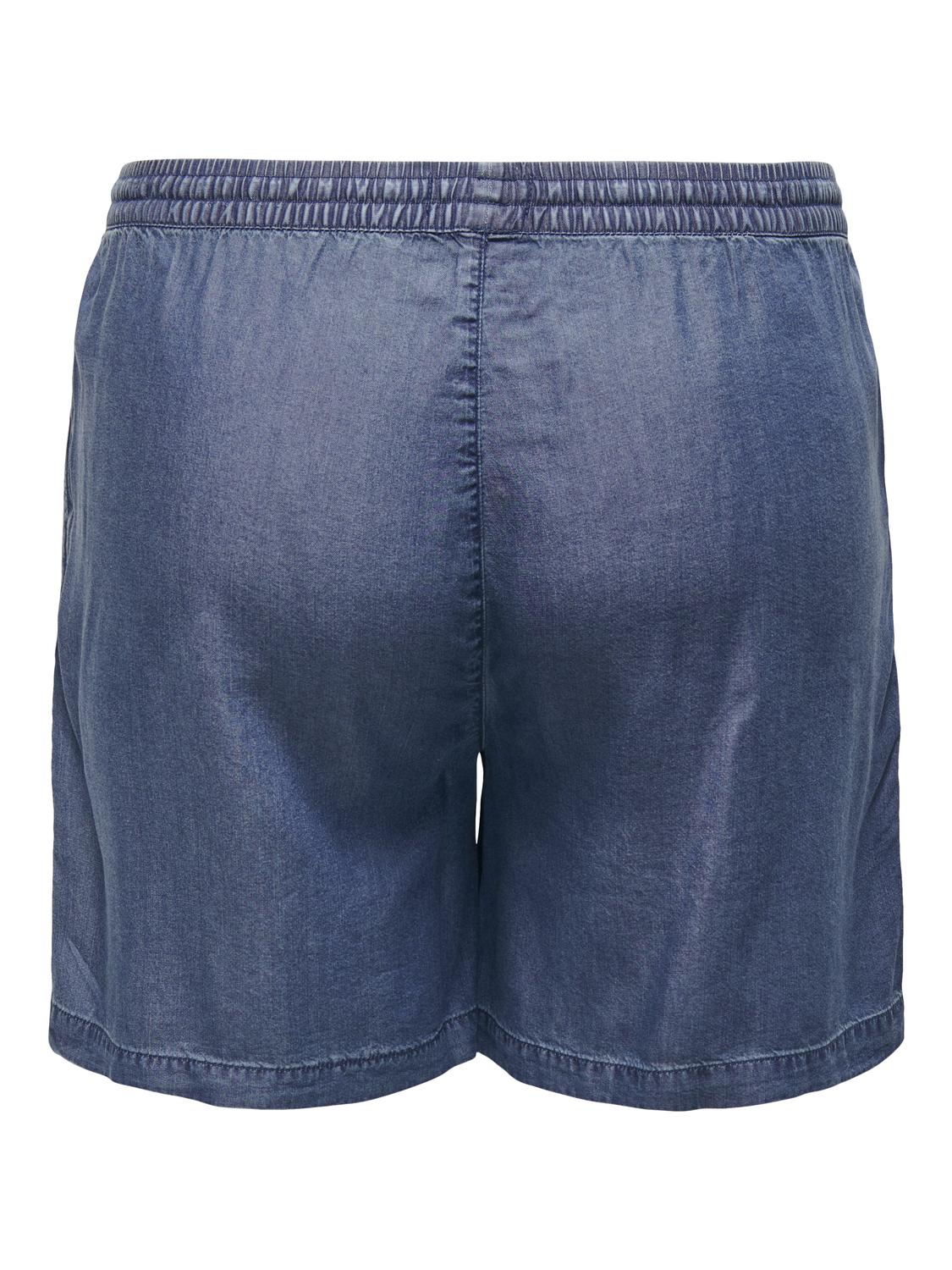ONLY Carmakoma CARPEMA Shorts | Dark Blue Denim