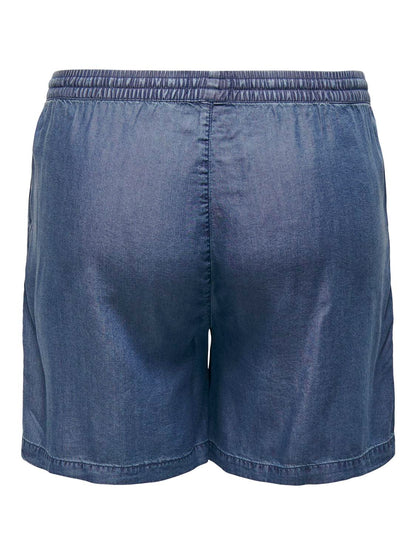 ONLY Carmakoma CARPEMA Shorts | Dark Blue Denim