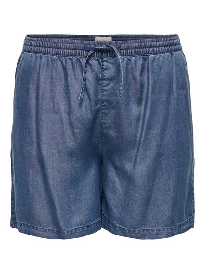 ONLY Carmakoma CARPEMA Shorts | Dark Blue Denim