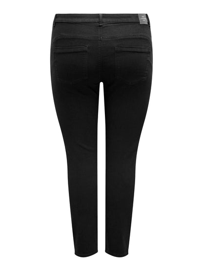 ONLY Carmakoma CARDAISY PUSH UP SK ANK | Black Denim Jeans