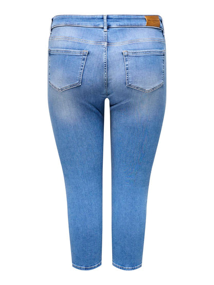 ONLY Carmakoma CARWILLY Jeans | Light Medium Blue Denim