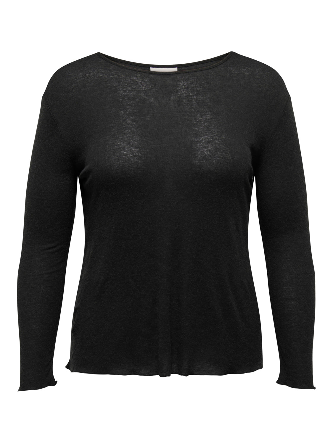 ONLY Carmakoma CARSTRADA L/S O-NECK TOP | Black