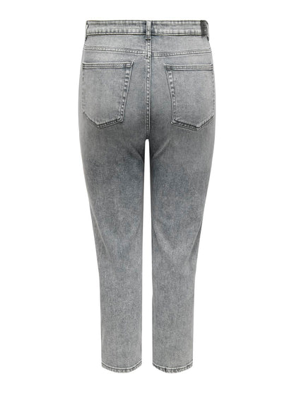 ONLY Carmakoma CARMILY HW STRETCH STR ANK | Medium Grey Denim Jeans