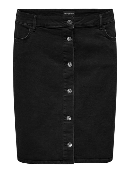 ONLY Carmakoma CARMANNI DNM SKIRT AZGBOX | Black Denim