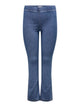 ONLY Carmakoma Medium Blue Denim Jeans CARREILY HW STRAIGHT DNM PIMBOX