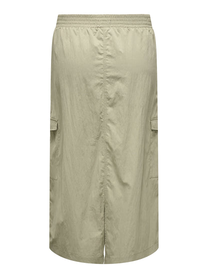 ONLY Carmakoma Silver Sage Long Skirt CARNICOLA HW LONG CARGO SKIRT TLR