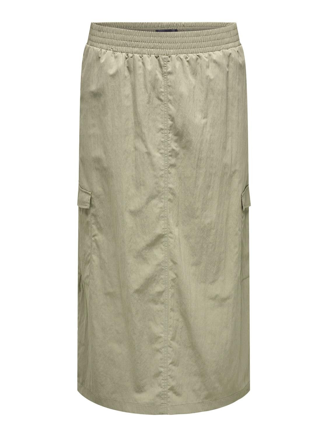 ONLY Carmakoma Silver Sage Long Skirt CARNICOLA HW LONG CARGO SKIRT TLR
