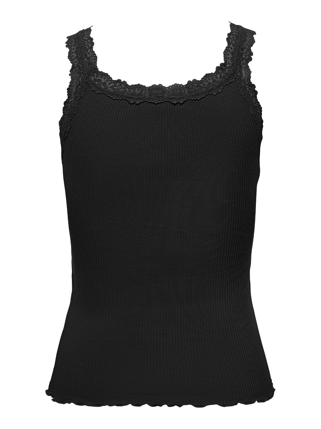 ONLY Carmakoma Black Top CARXENA S/L LACE TOP JRS