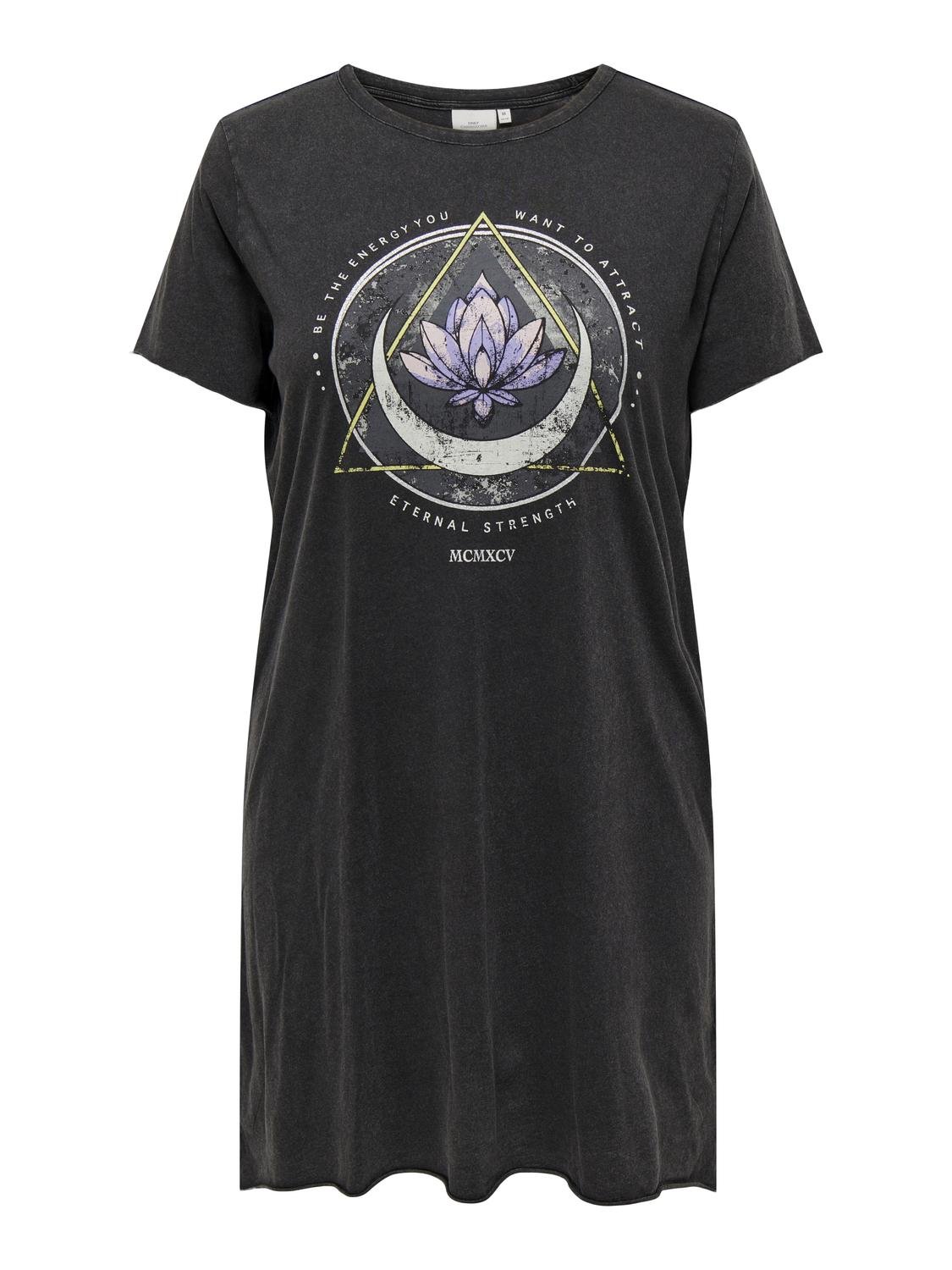 ONLY Carmakoma CARLUCY T-SHIRT DRESS | Black