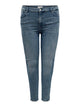 ONLY Carmakoma CARPOWER MID SKINNY PUSHUP | Special Blue Grey Denim Jeans