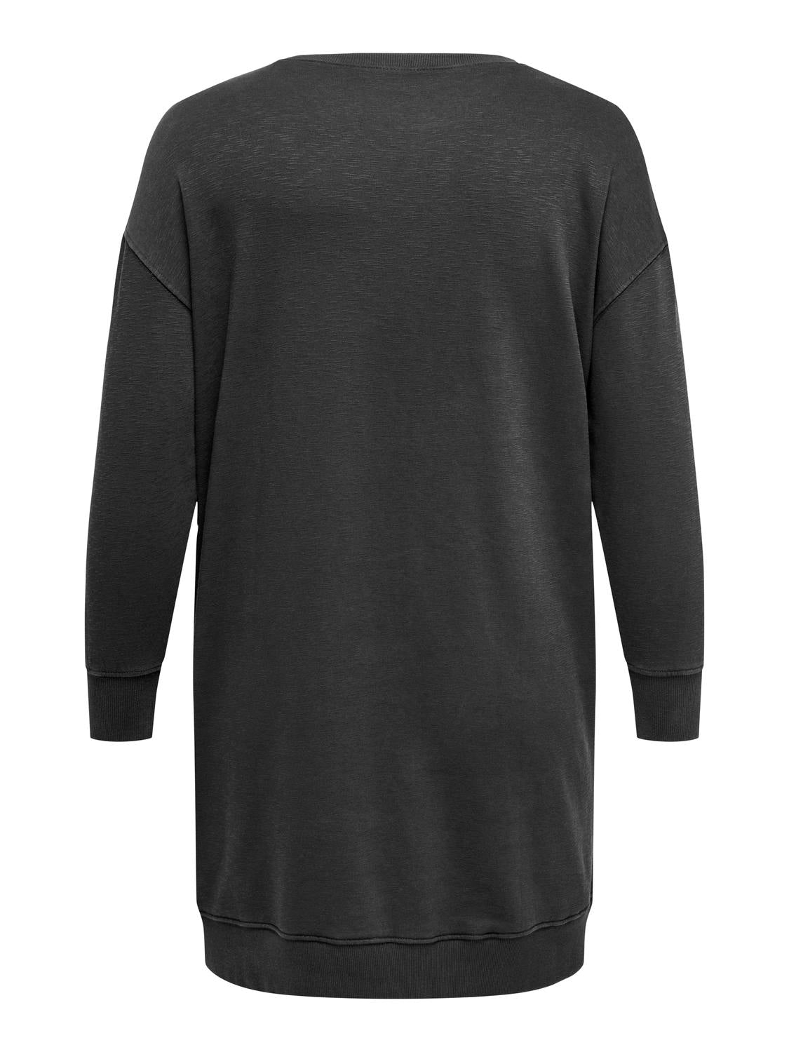 ONLY Carmakoma CARMESBAH LS KNEE SWEAT DRESS | Phantom