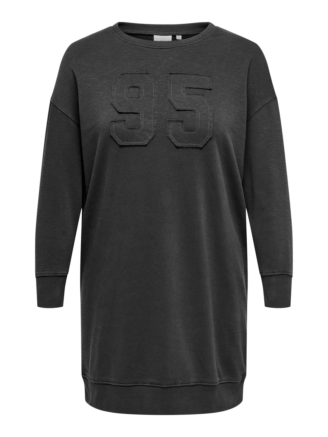 ONLY Carmakoma CARMESBAH LS KNEE SWEAT DRESS | Phantom