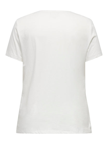 ONLY Carmakoma CARRETA TEE | Cloud Dancer