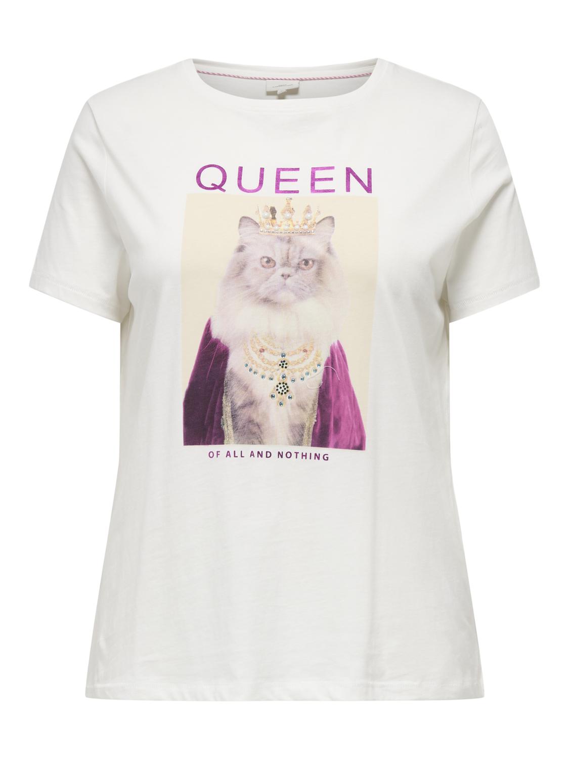 ONLY Carmakoma CARRETA TEE | Cloud Dancer