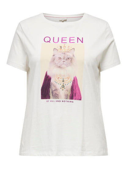 ONLY Carmakoma CARRETA TEE | Cloud Dancer