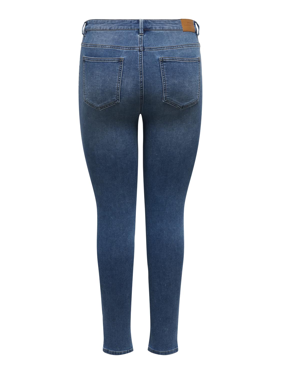 ONLY Carmakoma Dark Medium Blue Denim Jeans CARICONIC HW SKINNY JOGG DNM BJ292