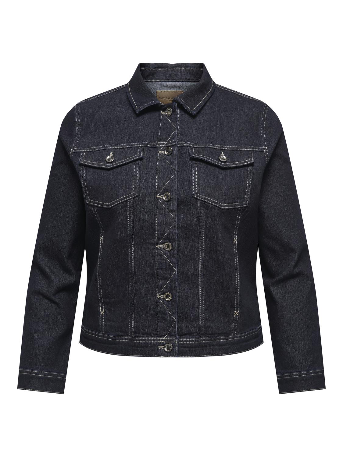 ONLY Carmakoma CARWONDER DNM JACKET | Dark Blue Denim
