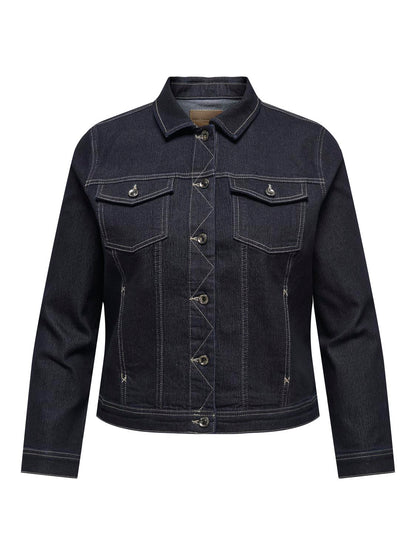 ONLY Carmakoma CARWONDER DNM JACKET | Dark Blue Denim