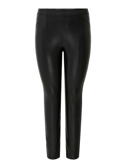 ONLY Carmakoma CARJESSIE FAUX LEATHER LEGGING | Black