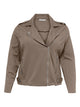 ONLY Carmakoma CARGOLDTRASH BIKER JACKET | Walnut